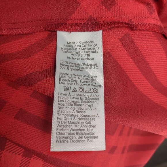 NWT J. Crew red plaid career sleeveless shirt tank top ladies womens XL - Picture 7 of 7